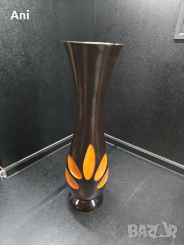 Бамбукова ваза с форми на листа, снимка 2 - Вази - 51488027