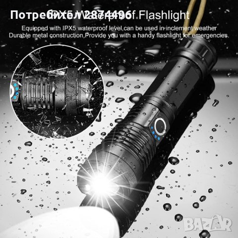 Мощен лед фенер, снимка 6 - Прожектори - 40854831