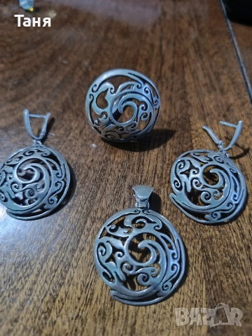 Масивен сребърен комплект 