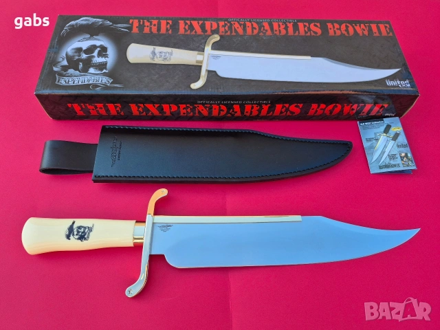 Масивен нож "THE EXPENDABLES BOWIE",Непобедимите, снимка 3 - Ножове - 53163220