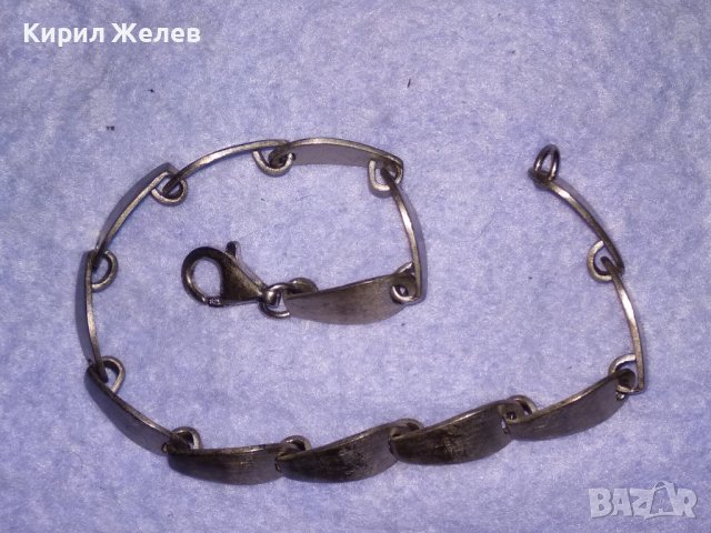 КРАСИВА ДИЗАЙНЕРСКА МАРКОВА ФЕШЪН АРТ СРЕБЪРНА ГРИВНА СРЕБРО 925 ЧАСТ от КОМПЛЕКТ 38685, снимка 15 - Гривни - 41741052