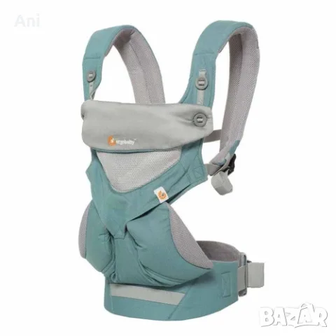 Ергономична раница Ergobaby 360 Cool Air Mesh Icy Mint, снимка 3 - Кенгура и ранички - 56172684