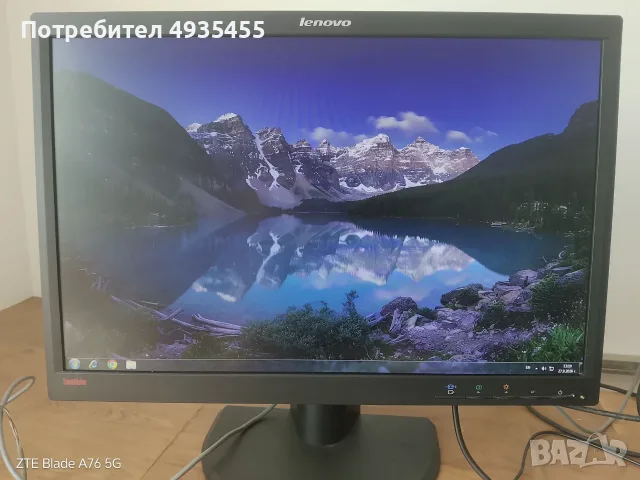 22" LED Монитор / DisplayPort / Audio Out / DVI / VGA - Lenovo ThinkVision LT2252pwa