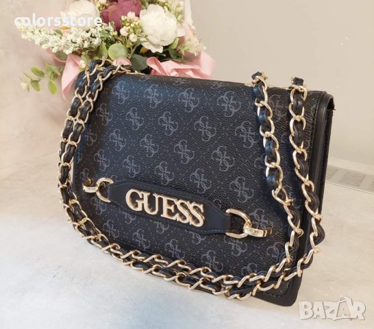 Черна чанта Guess - N03, снимка 3 - Чанти - 38409426
