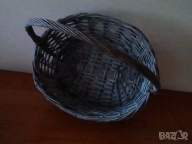 Голяма сива кошница, снимка 5 - Декорация за дома - 42227993