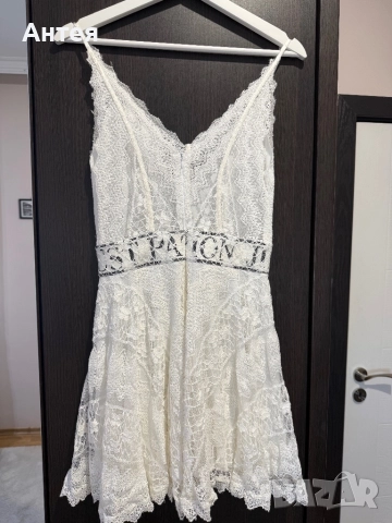 Продавам къса дантелена рокля, снимка 3 - Рокли - 52943662