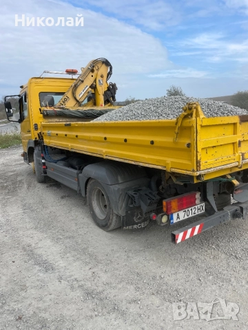 Транспортни услуги самосвал с кран и камион с падащ борд до 5Т