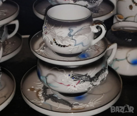 Японски сервиз  за кафе и чай - Vintage Japan Handmade , снимка 11 - Сервизи - 36384156