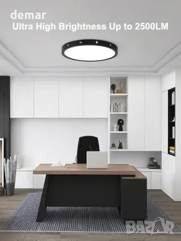 Смарт LED таванна лампа RGB с промяна на цветовете, 24W, 30 см, управление с Alexa/Google, снимка 6 - Смарт домашни устройства (Smart Home) - 55849760