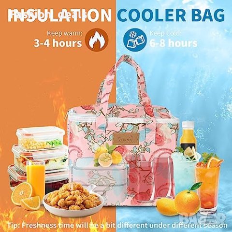 Нова Водоустойчива хладилна термична чанта за обяд пикник  , снимка 3 - Други стоки за дома - 41824421