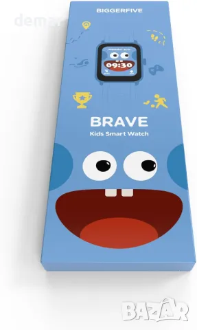 BIGGERFIVE Смарт часовник за деца, крачкомер, сърдечен ритъм, 5ATM водоустойчив, монитор за сън, син, снимка 7 - Смарт часовници - 48498939