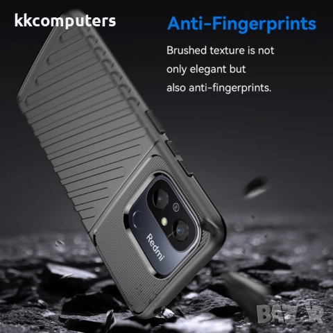 Xiaomi Redmi 12C / 11A Удароустойчив Twill Texture Калъф и Протектор, снимка 4 - Калъфи, кейсове - 52640948