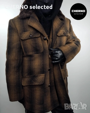 SCHOTT NYC палто с яка от изкуствен косъм – размер XXXL – отлично състояние, снимка 3 - Палта - 53077079