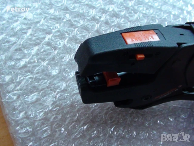 Weidmüller Stripax 16 - MADE IN GERMANY -Profi Автомат. Клещи за сваляне кабелна изолация 6/10/16mm², снимка 5 - Клещи - 50944296