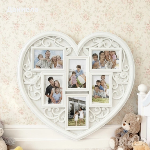 Рамка за снимки сърце - любимите снимки на едно място, снимка 4 - Други стоки за дома - 52247770