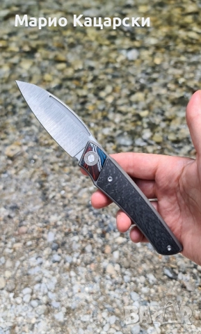 Twosun ts344 8.8см M390 стомана титан и карбон, снимка 2 - Спортна екипировка - 51739986