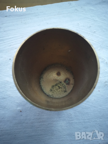 Чашка бронз месинг емайл, снимка 3 - Антикварни и старинни предмети - 36215247