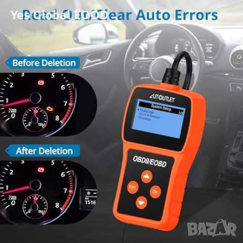 AUTOUTLET OBD2 Диагностика за кола OBD2, снимка 7 - Друга електроника - 53735220