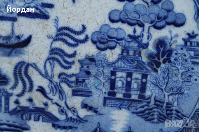 Стара английска чиния ''Staffordshire'' , снимка 4 - Колекции - 49961289