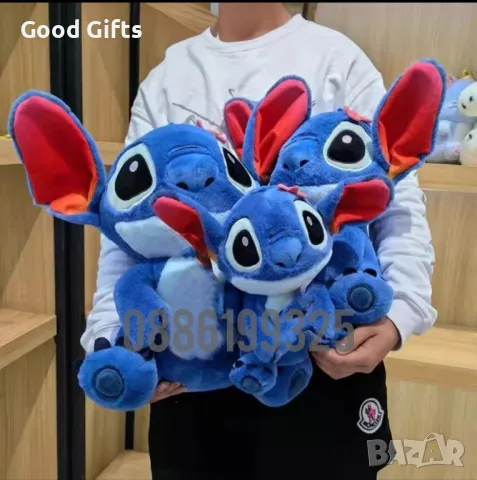 Голям плюшен Стич, 50см Плюшена играчка Лило и Стич Lilo Stitch плюшени
, снимка 6 - Плюшени играчки - 47490701