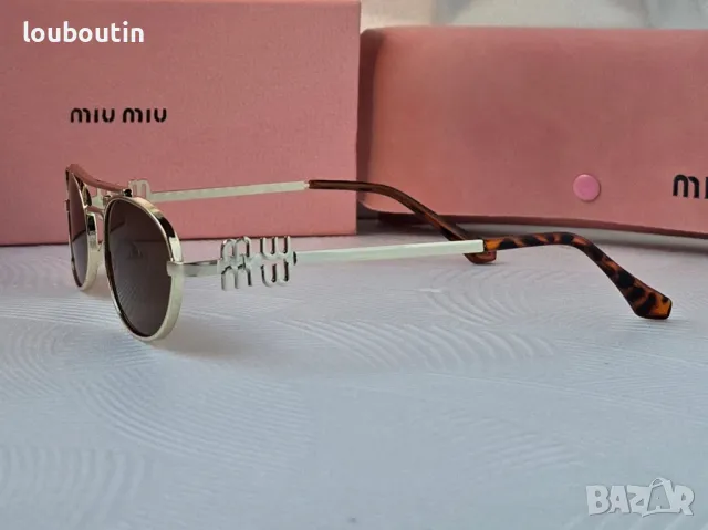 Miu 2024 дамски слънчеви очила елипса, снимка 15 - Слънчеви и диоптрични очила - 38152005