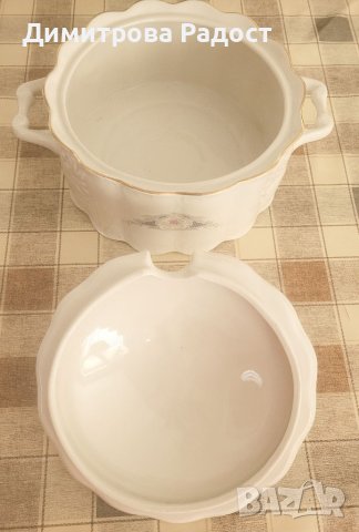 Български порцеланов супник с капак Aristokratish! Състояние ново! , снимка 3 - Сервизи - 41341251