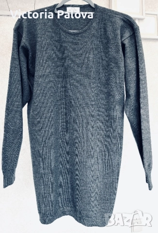 Луксозен  пуловер унисекс от extra fine мерино вълна Италия