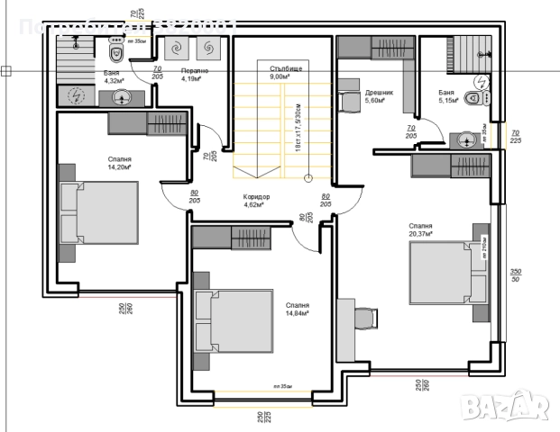 Двуетажна къща с 3 спални над Еко Евксиноград, снимка 3 - Къщи - 52305044