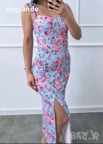 Дамска рокля с вградени чашки, снимка 3 - Рокли - 50990399