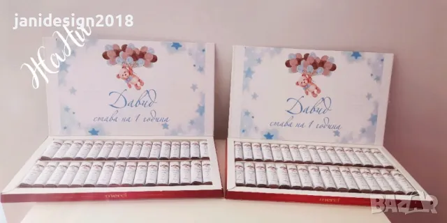 Бонбони с дизайн съобразен с темата на празника за погача, рожден ден, кръщене, прощъпулник и др., снимка 7 - Други - 47769122