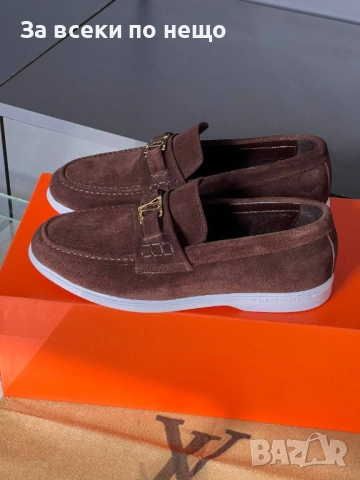 Louis Vuitton Мъжки Ежедневни Обувки Естествена кожа Луис Витон - Налични Различни Цветове Код E1278, снимка 7 - Ежедневни обувки - 53756265