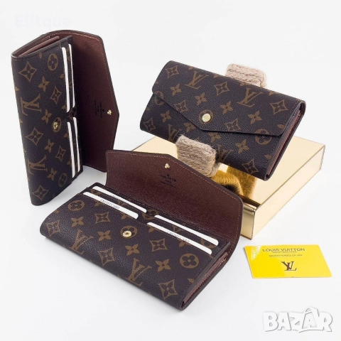 портмонета от естествена кожа Louis Vuitton , снимка 3 - Портфейли, портмонета - 52908090