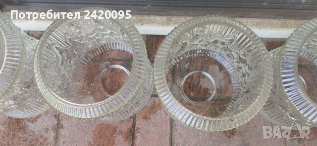 Стъклени чашки за полюлей-20лв, снимка 4 - Полилеи - 36248802