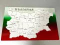 Гравирана карта- картина- пъзел на България, снимка 1