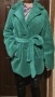 Зелено,модерно, топло и меко зимно палто,олекотено . Размер S/M / НОВО / Продава се и чантата/Нова/, снимка 3