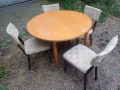 Кръгла кухненска маса с 4 стола , снимка 2