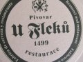  Комплект от 3 подложки за бира от пивоварна U Fleků,Чехия, снимка 6