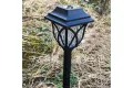 Комплект от 6 x соларни градински лампи тип фенер, черни, снимка 5
