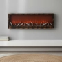 Светеща декоративна камина, ефект на истински пламък, 61x20x10см, снимка 11