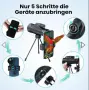 Монокулярният телескоп GOBEES 12x50 HD Starscope, монокуляр с държач за смартфон и статив, 12-точков, снимка 3
