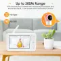 Бебефон с 1080P HD Камера и 5" Дисплей Sunowl – Безопасност без WiFi, снимка 7