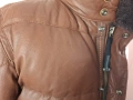 Parajumpers Goat Leather Down Jacket Size L Кожено Пухено Яке Мъжко, снимка 6