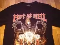 Hot As Hell Rock Hand маркова рокаджийска тениска размер С-М, снимка 3