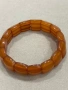 Съветска старинна гривна от натурален лечебен кехлибар , снимка 1