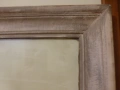 Стара дървена рамка за картина със стъкло 1940 г, снимка 3