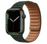 Кожена Магнитна Каишка за Apple Watch 7 / 6 / 5 / SE 44 40 45 41mm, снимка 2