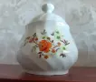 Ретро порцеланова захарница "Китка" Нови пазар. Соц-Винтидж. , снимка 7