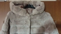 Пухено палто с качулка, М размер , снимка 3