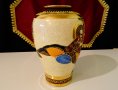 Satsuma Kinkozan Tsukuru,ваза японски порцелан. , снимка 11