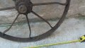 ковано масивно колело от каруца, двуколка, рало , снимка 6